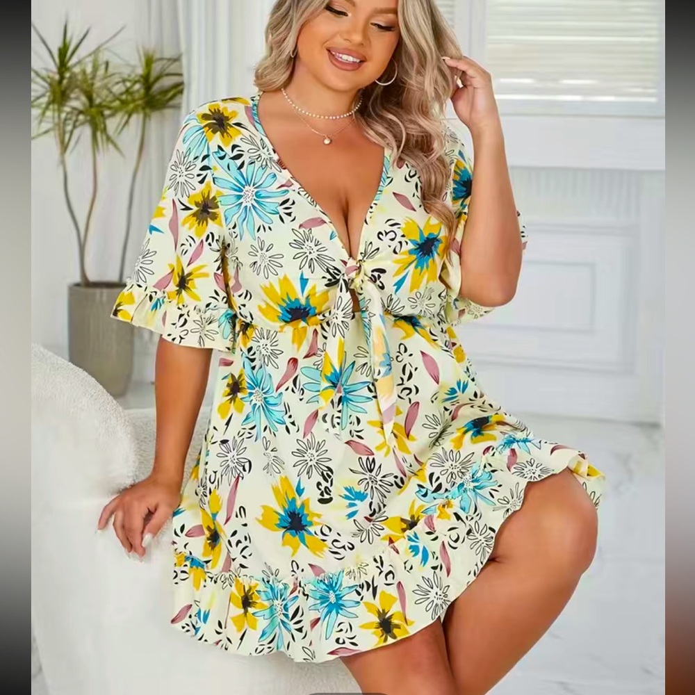 Floral Knott Dress